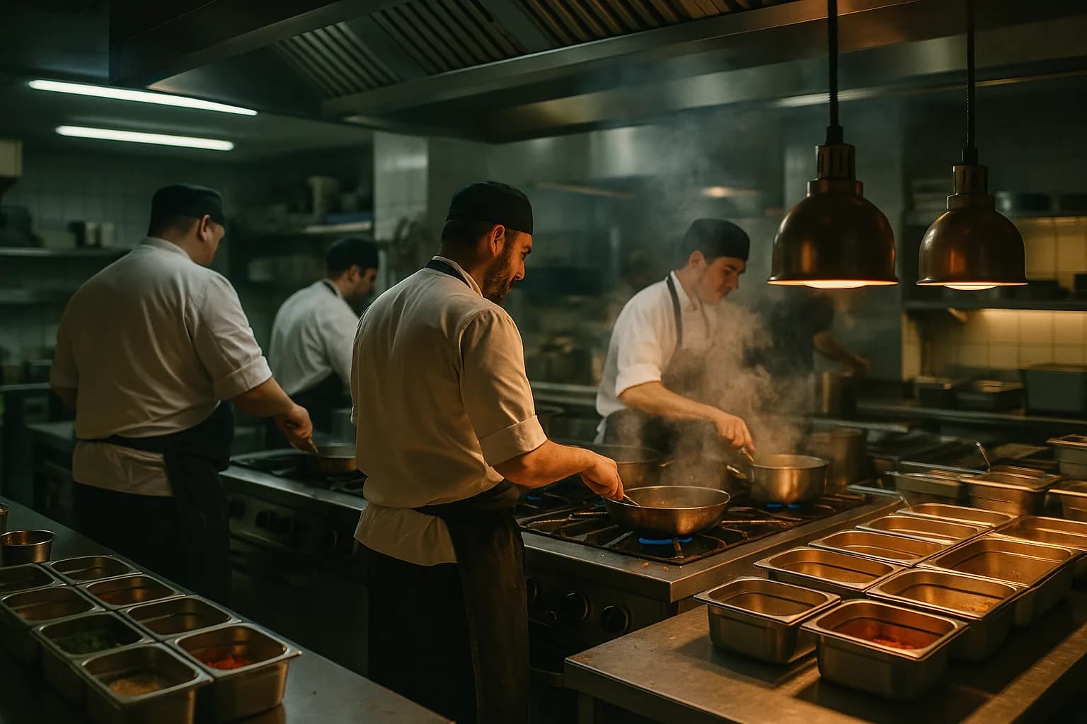 Cuisine professionnelle en service